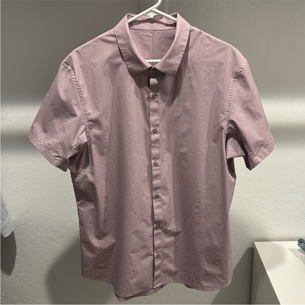 Lululemon Airing Easy Short Sleeve Button Up